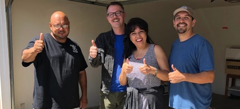 our Glendale movers smiling with satisfied customers